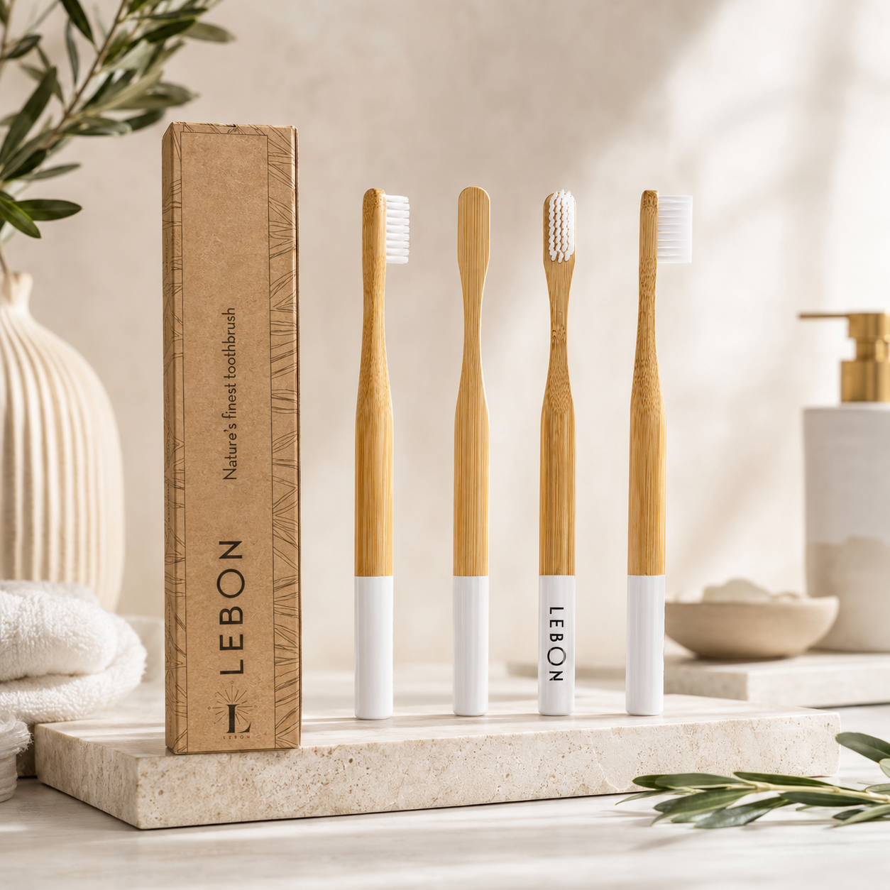 LEBON Bamboo Toothbrush – Soft